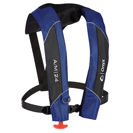 Onyx Onyx 132000-500-004-15 A/M-24 Automatic/Manual Inflatable Life Jacket - Blue 132000-500-004-15